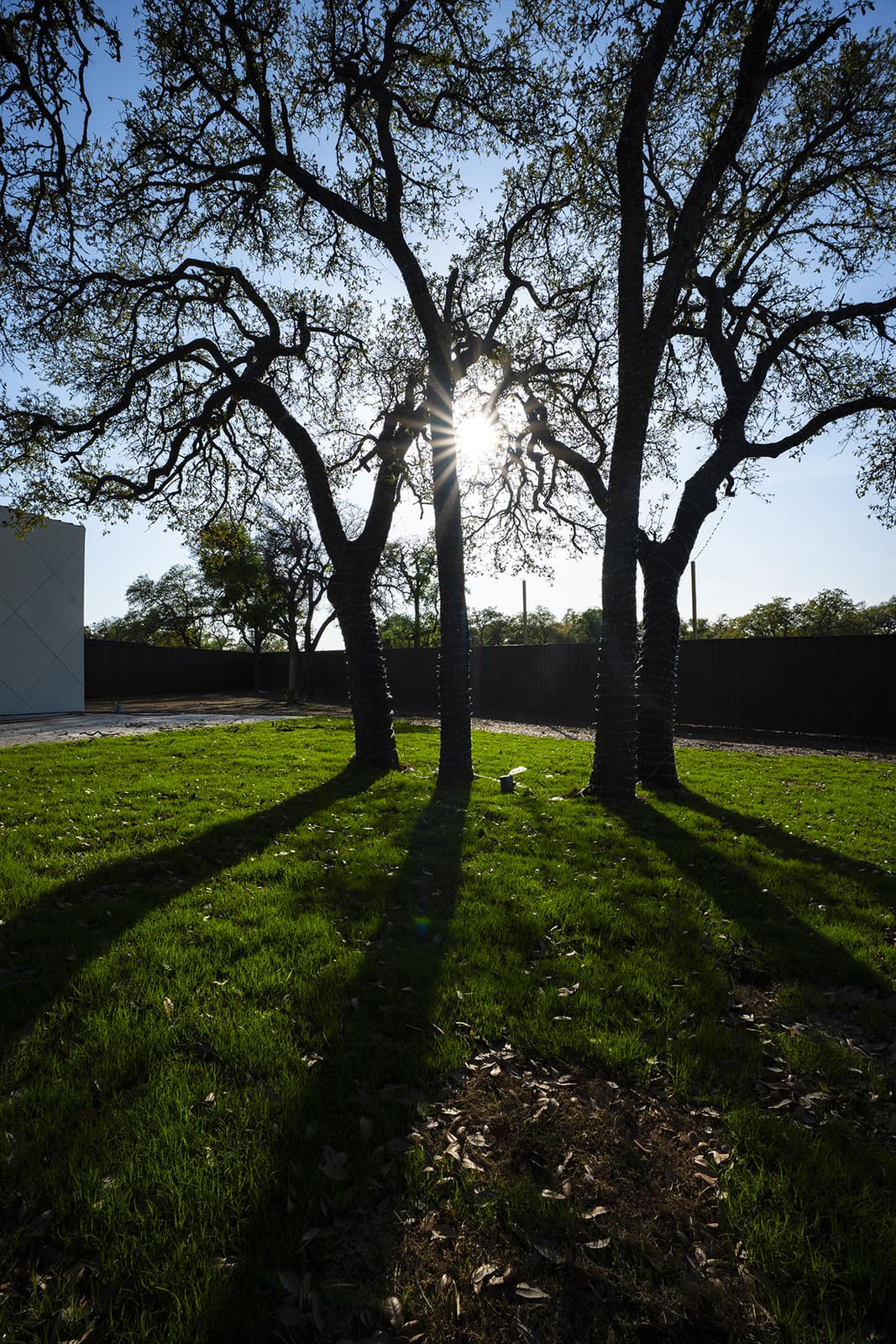 Wedding ceremony on the lawn at Infinity at Rio Ranch, Liberty Hill, TX
